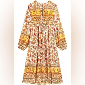 Floral Yellow Maxi Dress